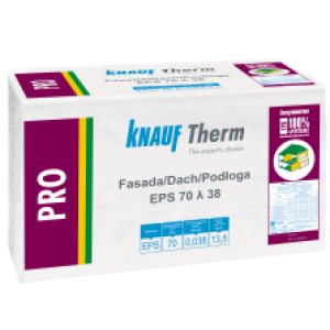 KNAUF Therm PRO Fasada/Dach/Podłoga EPS 70 λ 38